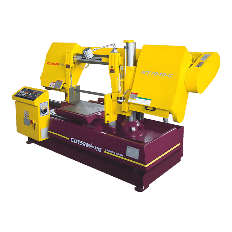 Máy cưa vòng cắt kim loại bán tự động hai cột KT7040-C